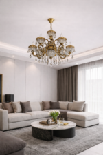 ANTIQUE 9857/8 ARM CHANDELIER - Image 3