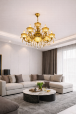 ANTIQUE 9857/8 ARM CHANDELIER